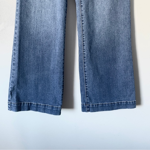 SAM EDELMAN Codie Jean 29 Blue High Rise Wide Leg 70’s Retro Style Hippy Flare - Picture 4 of 14